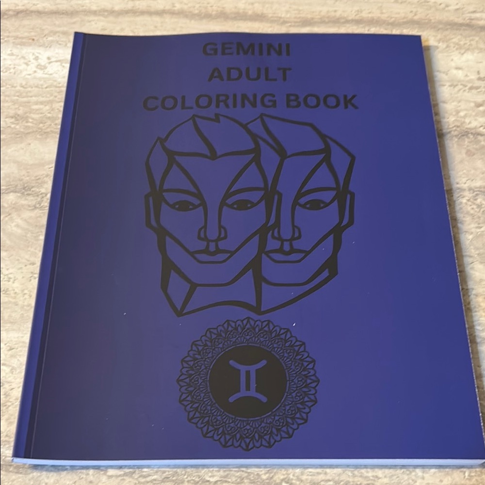 Gemini Adult Coloring Book Mandala Flowers